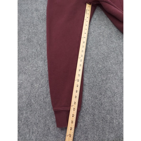 Nike Sportswear Club Sweat Pants Mens Small Burgundy Red Fleece Logo Joggers - Picture 5 of 13